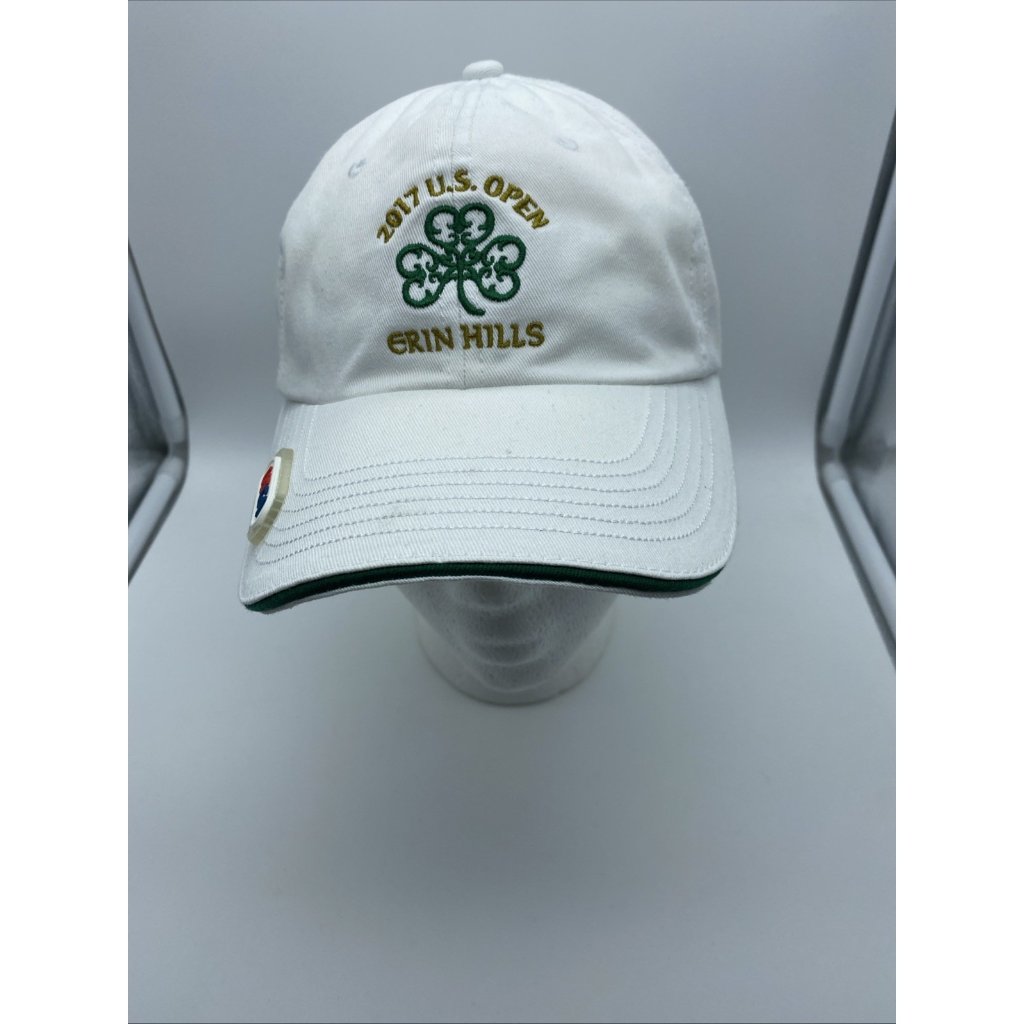 Us Open Championship 2017 Golf Adjustable Adult Cap Hat Erin Hills White Clover